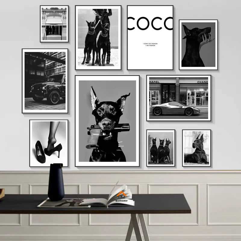 Car Doberman Posters