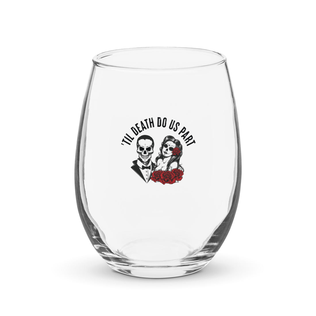 Stemless wine glass