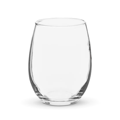 Stemless wine glass