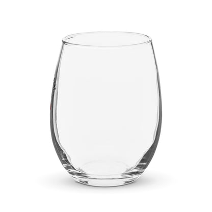 Stemless wine glass